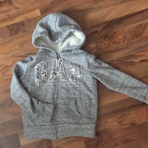 Hoodie with sparkle letters